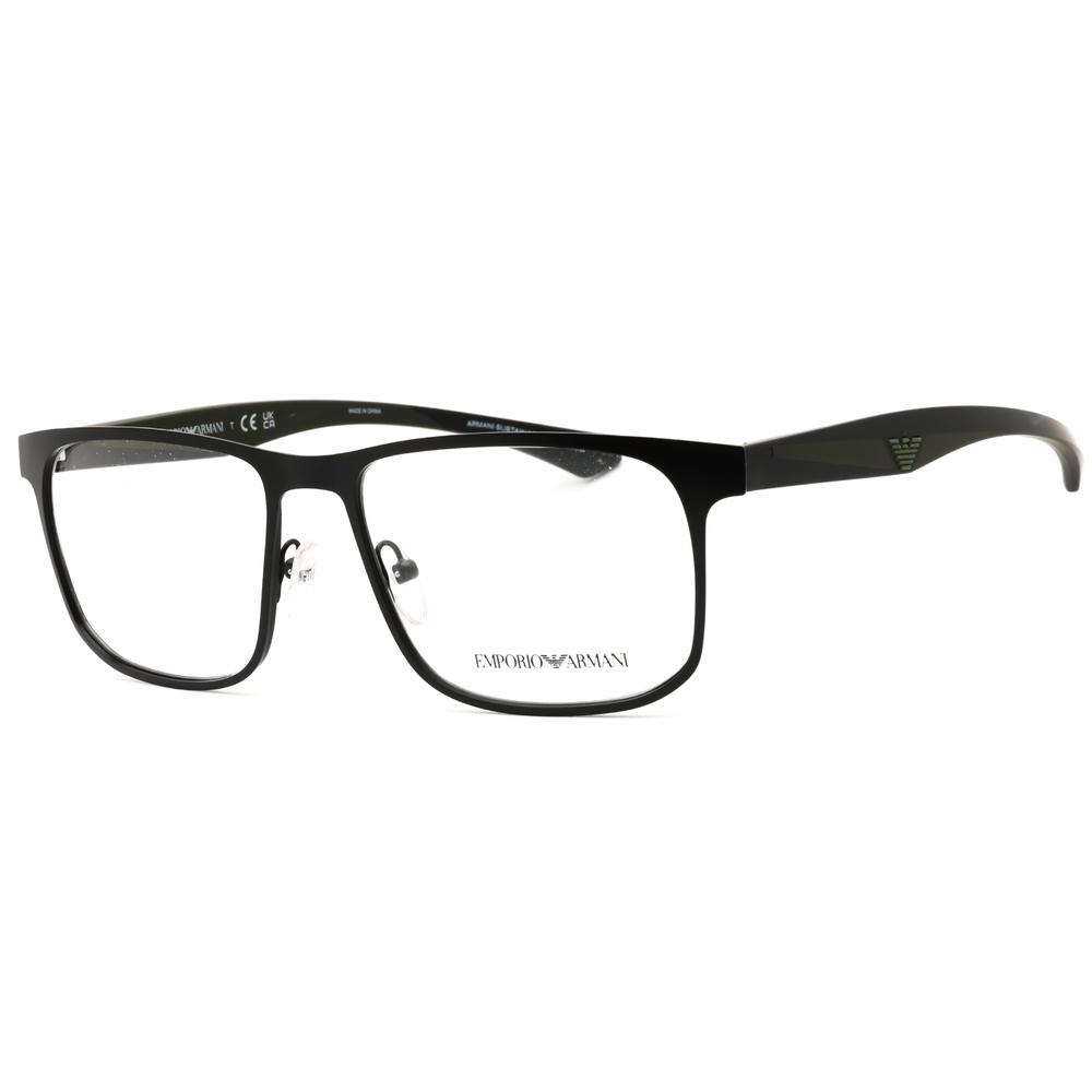 Emporio Armani EA1163 Eyeglasses Matte Black Metal Rectangle